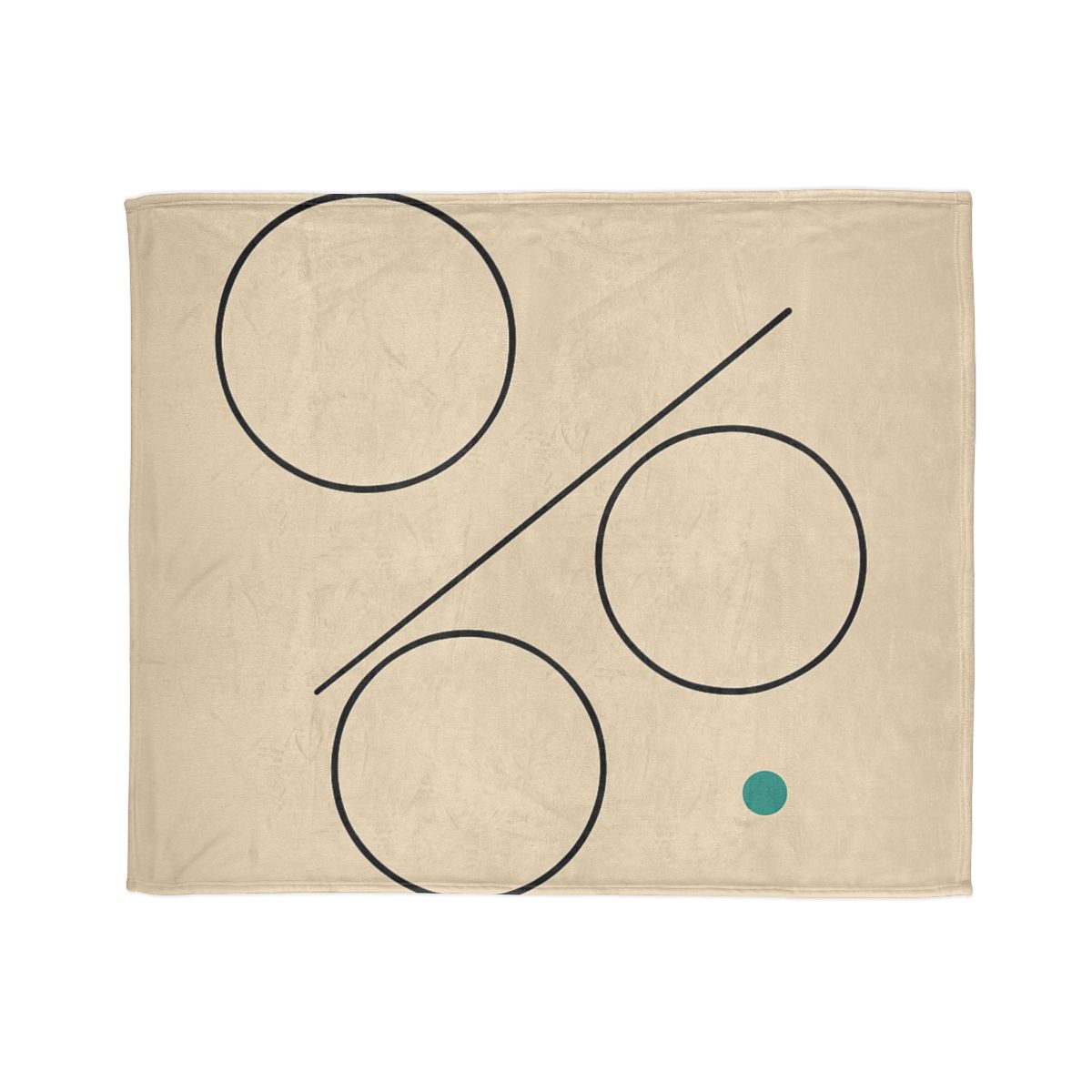 Triad Discs With Shared Tangent Line decorative home blankets