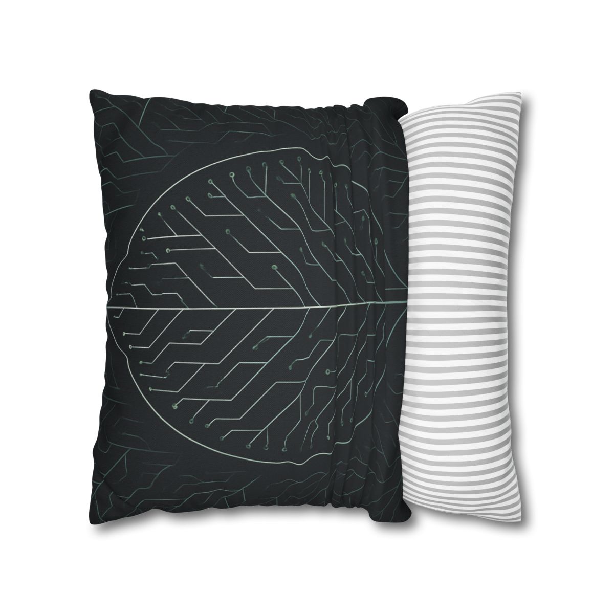 Leaf Vein Circuitry custom pillow cases