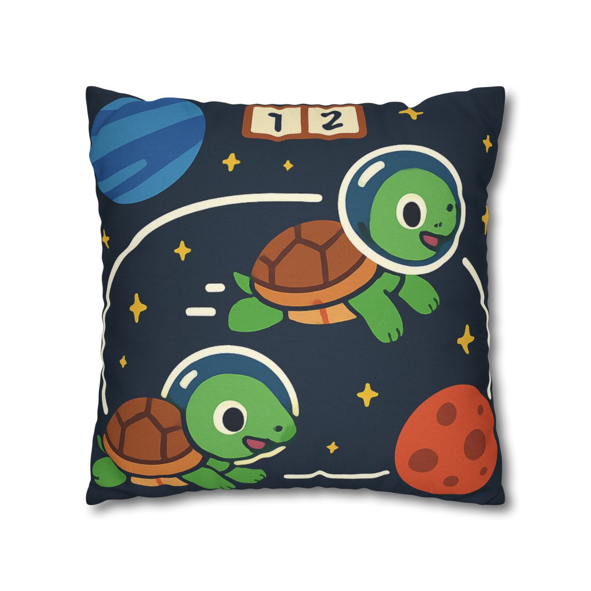 Time Dilation Turtle Race Across Star Track personalized pillow covers