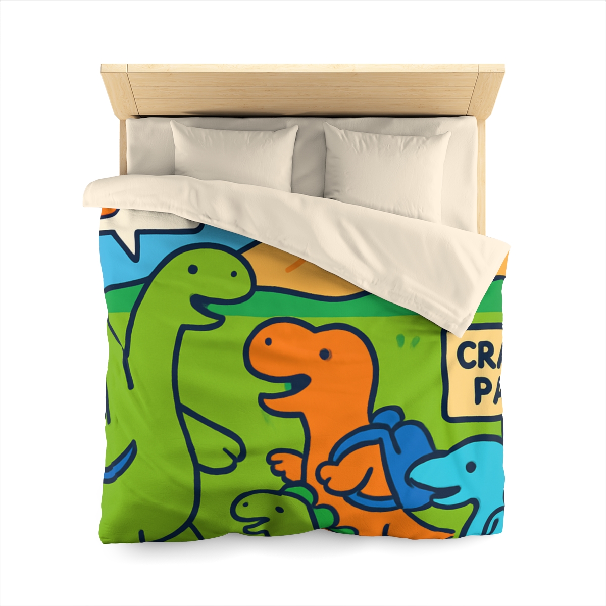Cosmic Dino Field Trip unique patterned duvets