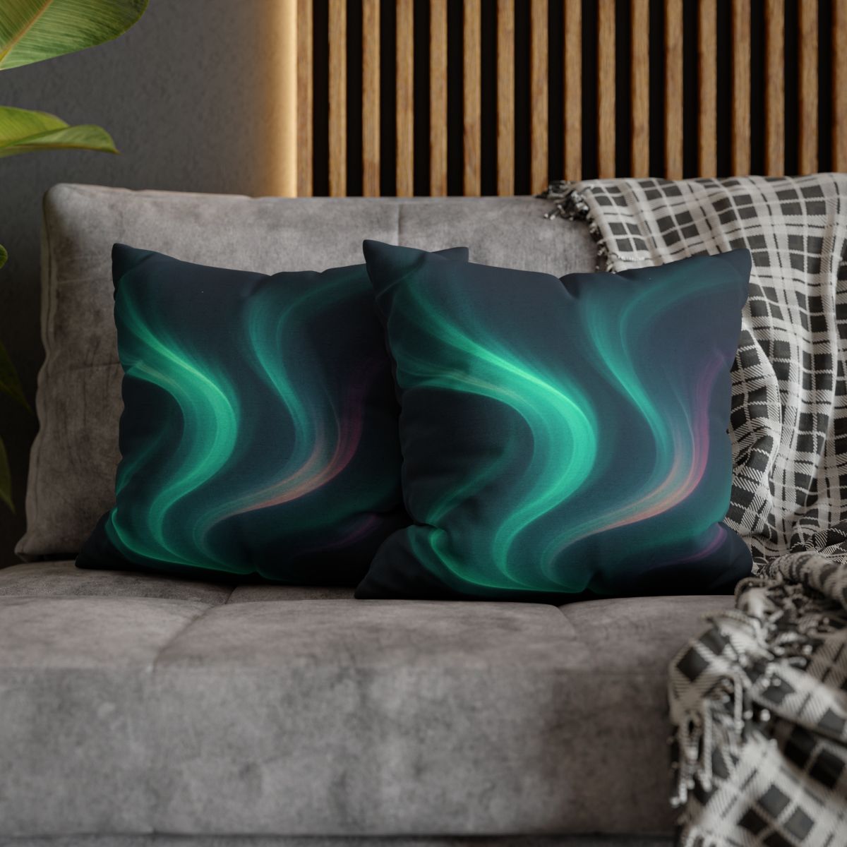 Aurora Spectrum Drift soft cotton pillow cases