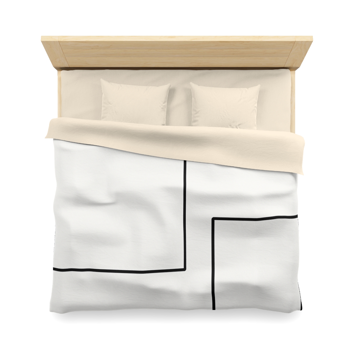 Offset Rectangle Pair With Anchor Line soft comforter duvets