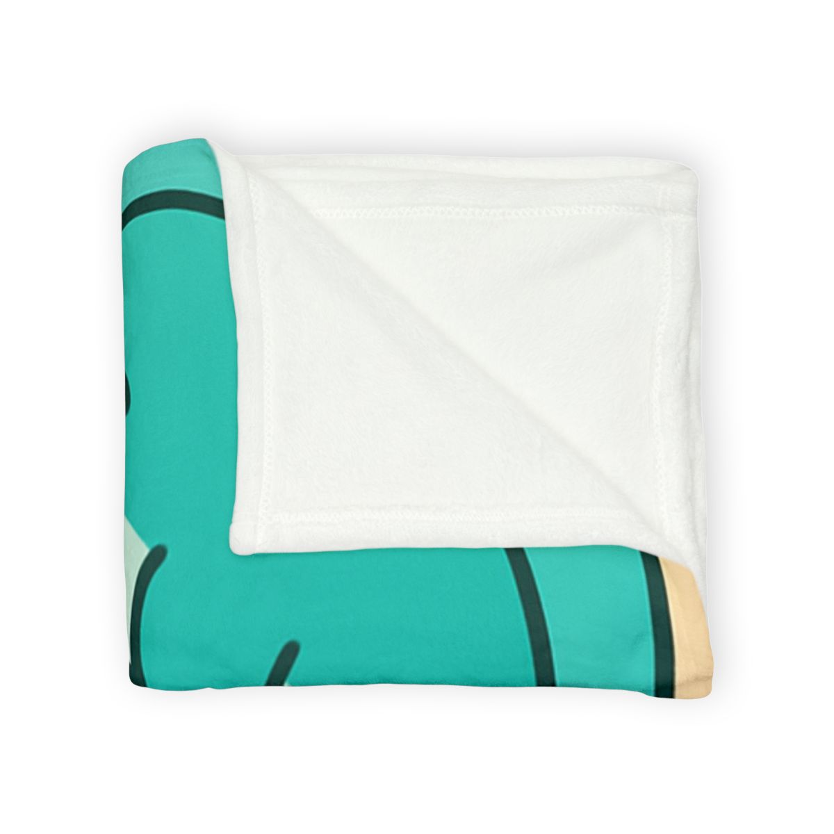 Coral Reef Alphabet Parade personalized cozy blankets