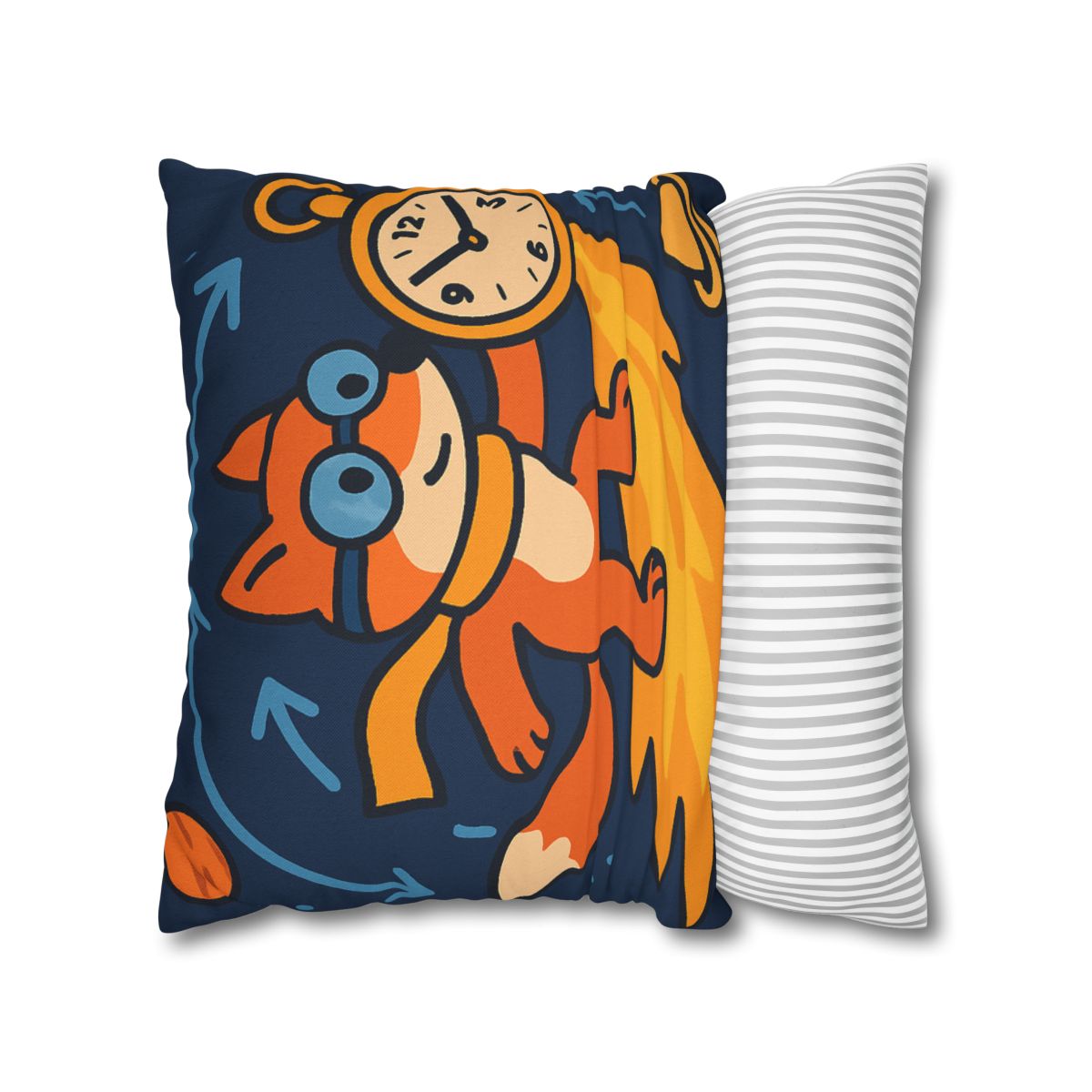 Time Traveling Comet Fox designer print pillow cases