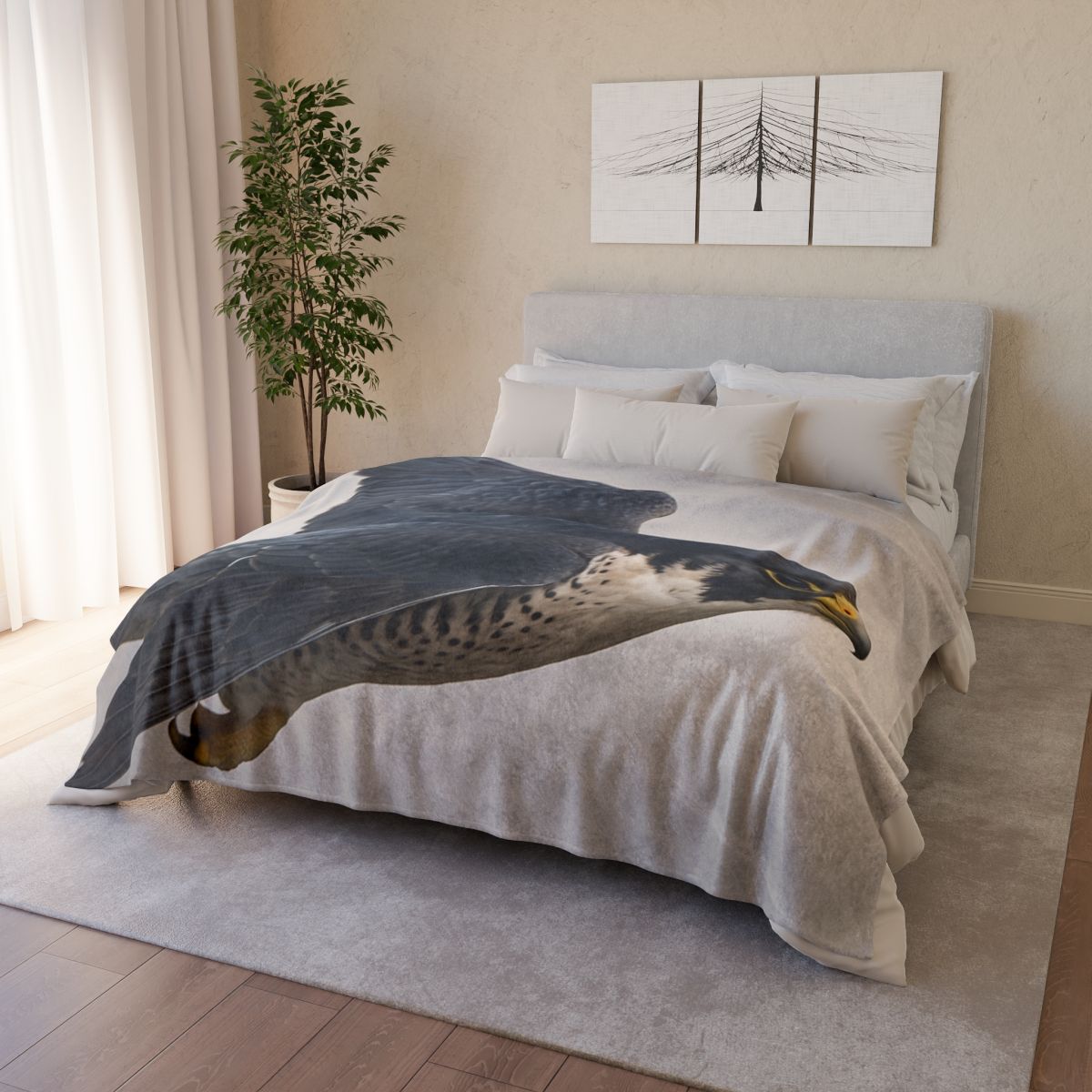 Stormglide Peregrine Falcon unique gift blanketscustom blankets