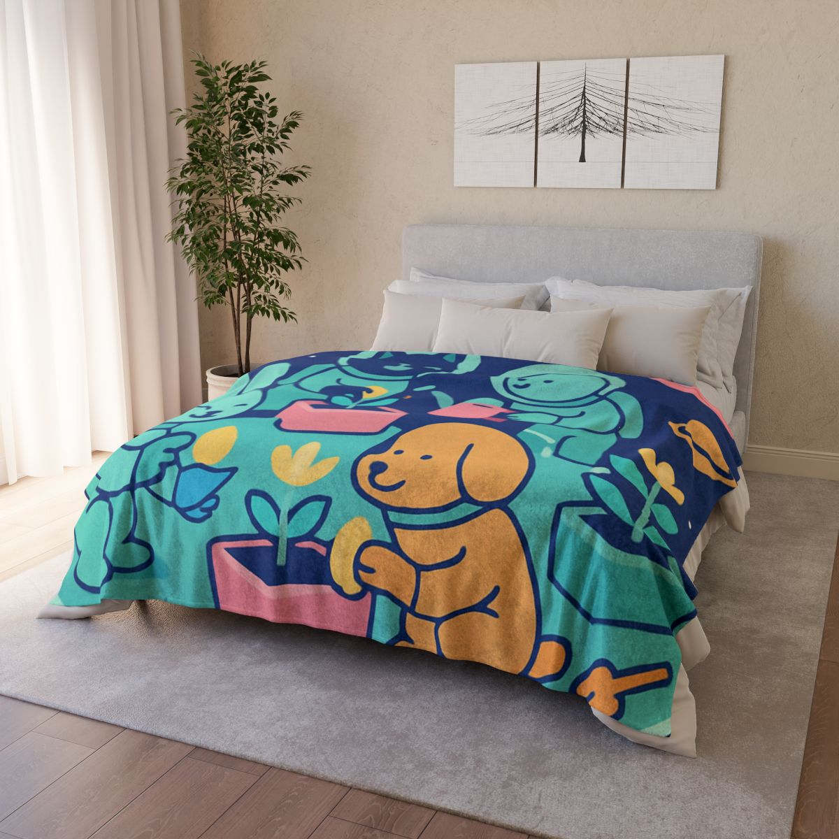 Galactic Gardeners trendy patterned blankets