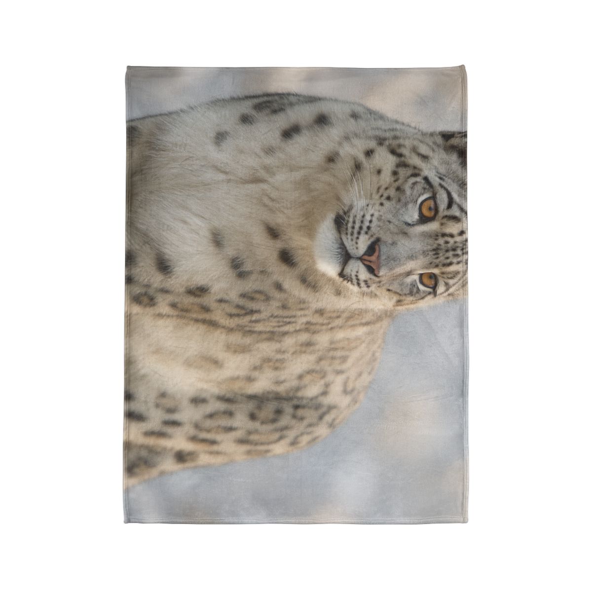 Summit Ghost Snow Leopard decorative home blankets