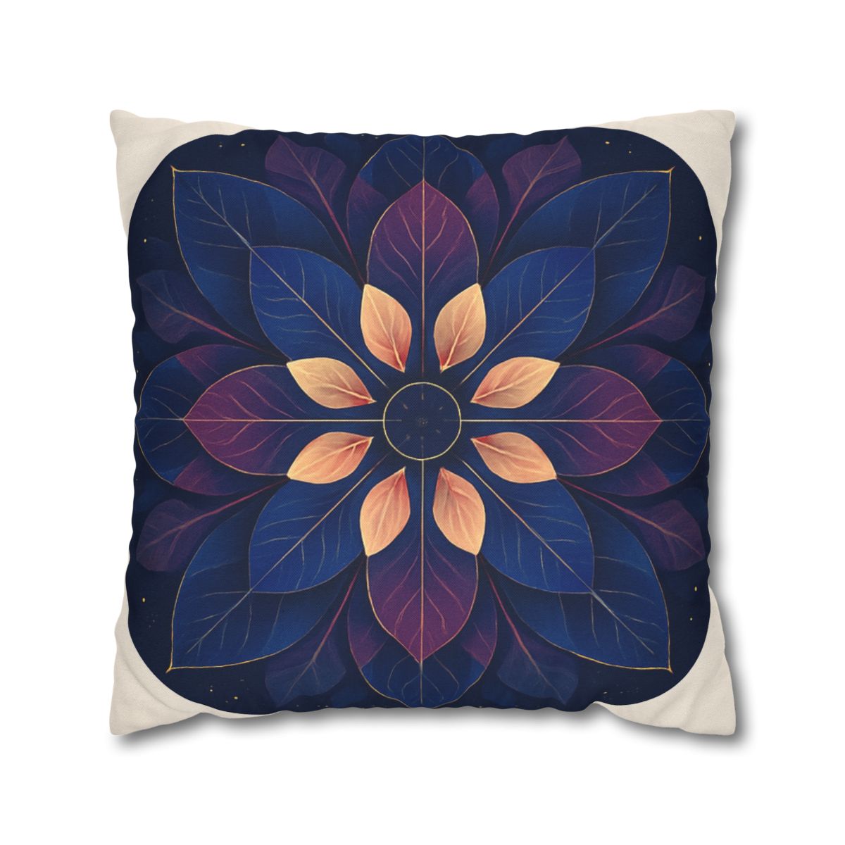 Petal Prism Mandala custom pillow cases
