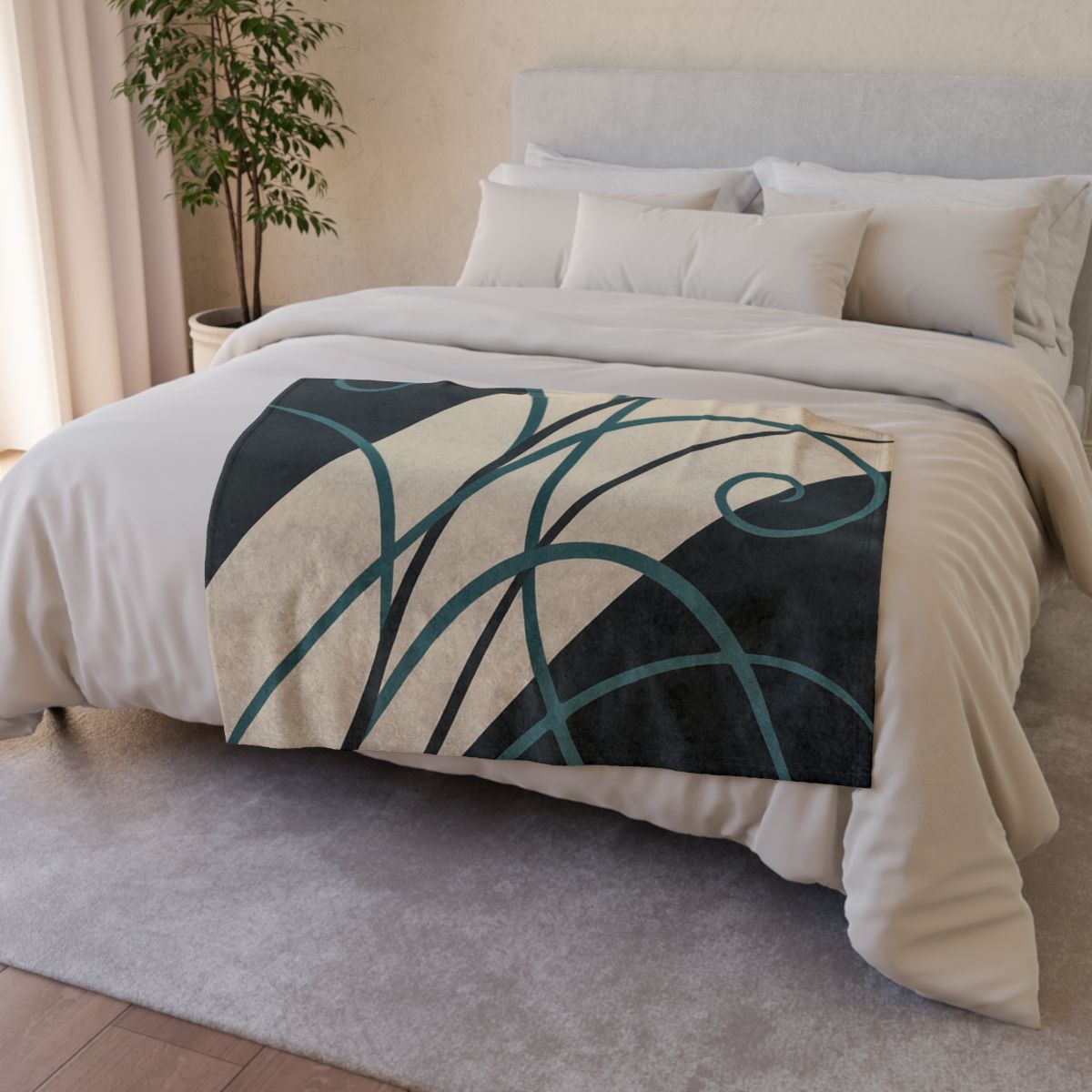 Tendril Motion Study stylish throw blankets
