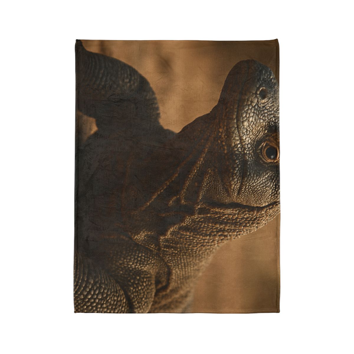 Ancient Sentinel Komodo Dragon trendy patterned blankets
