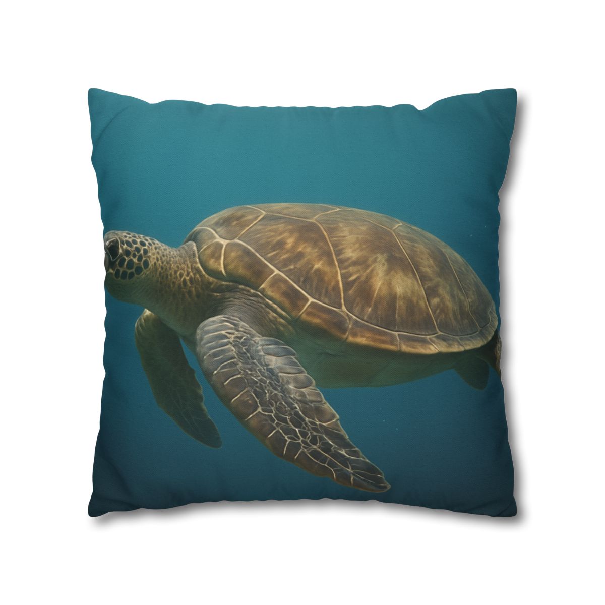 Emerald Drift Green Sea Turtle personalized pillow covers