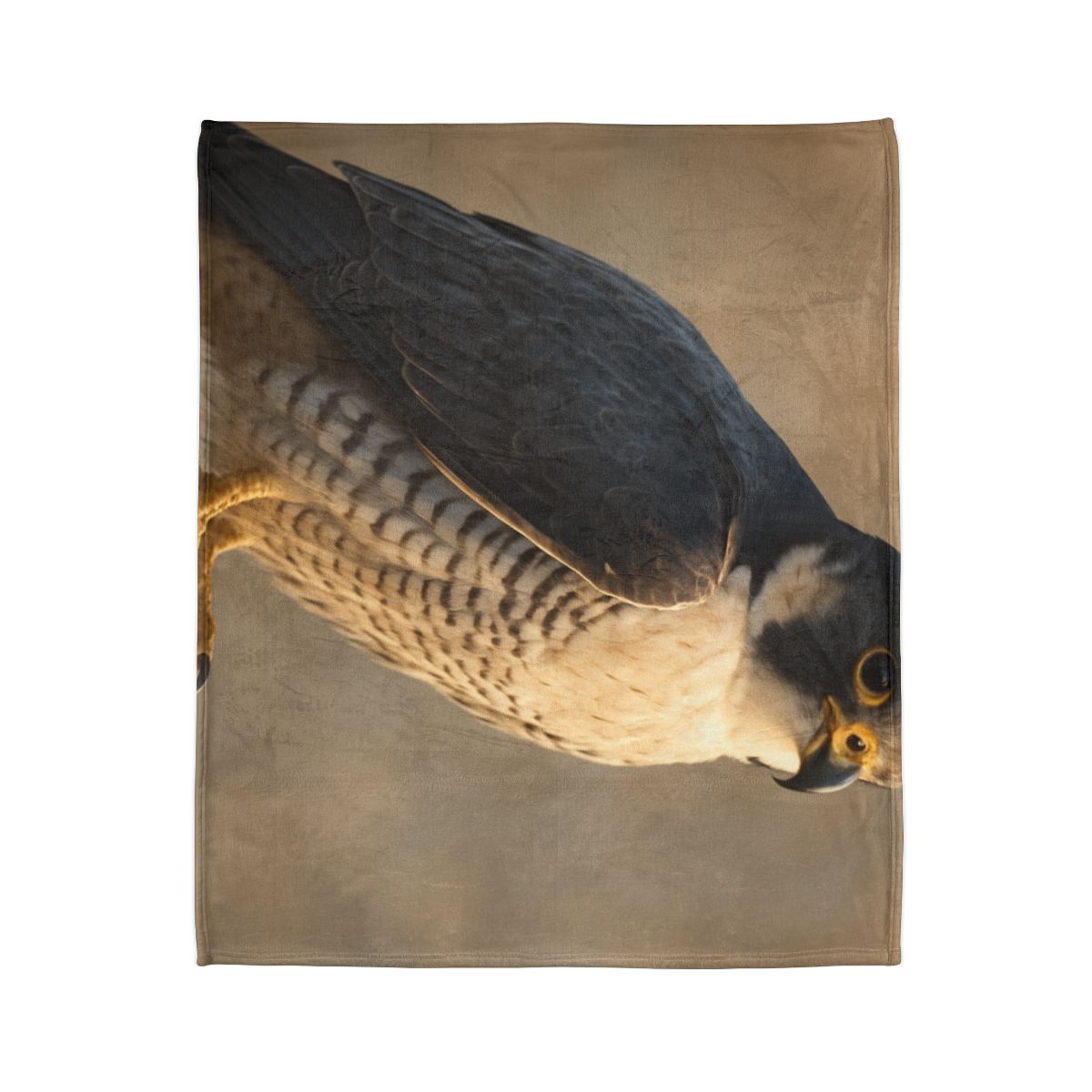 Silver Dusk Peregrine Falcon custom blankets