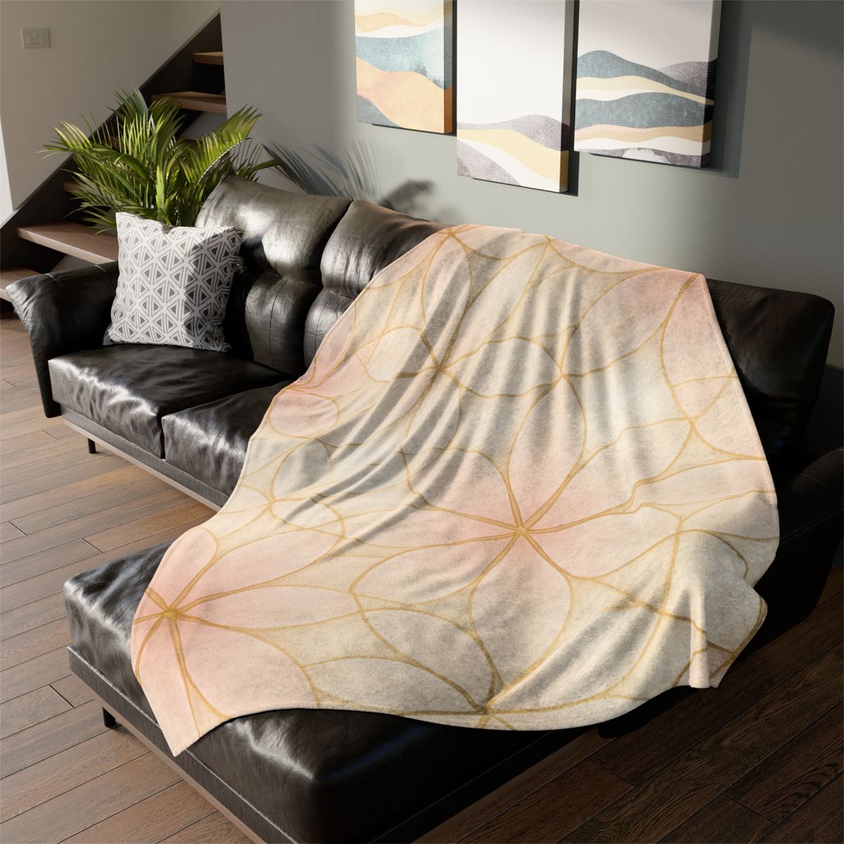 Petal Prism Lattice designer printed blankets