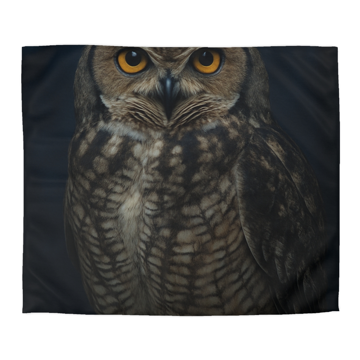 Silent Drift Great Horned Owl personalized bedding duvets