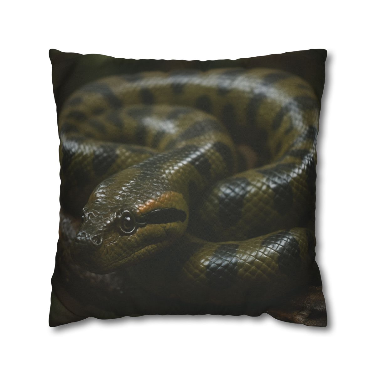 Shadow Coil Green Anaconda comfortable bedding pillow covers