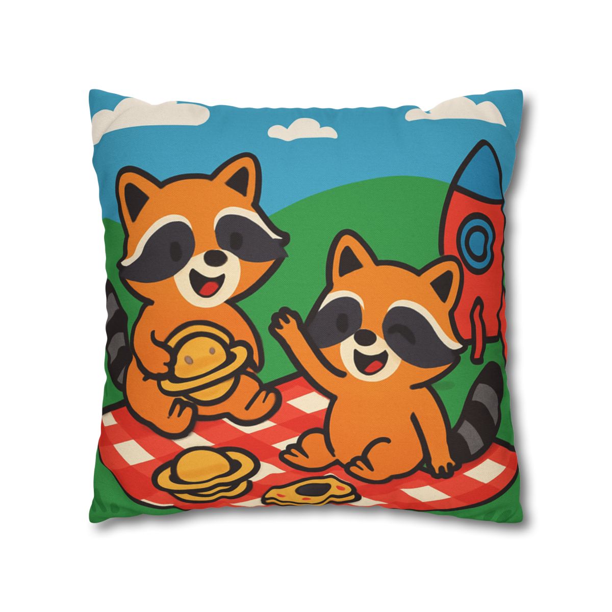 Rocket Racers Picnic custom pillow cases