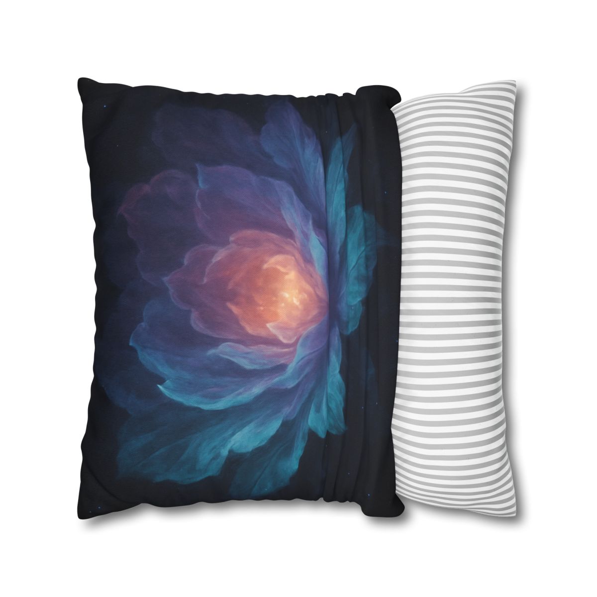 Prismatic Void Bloom comfortable bedding pillow covers