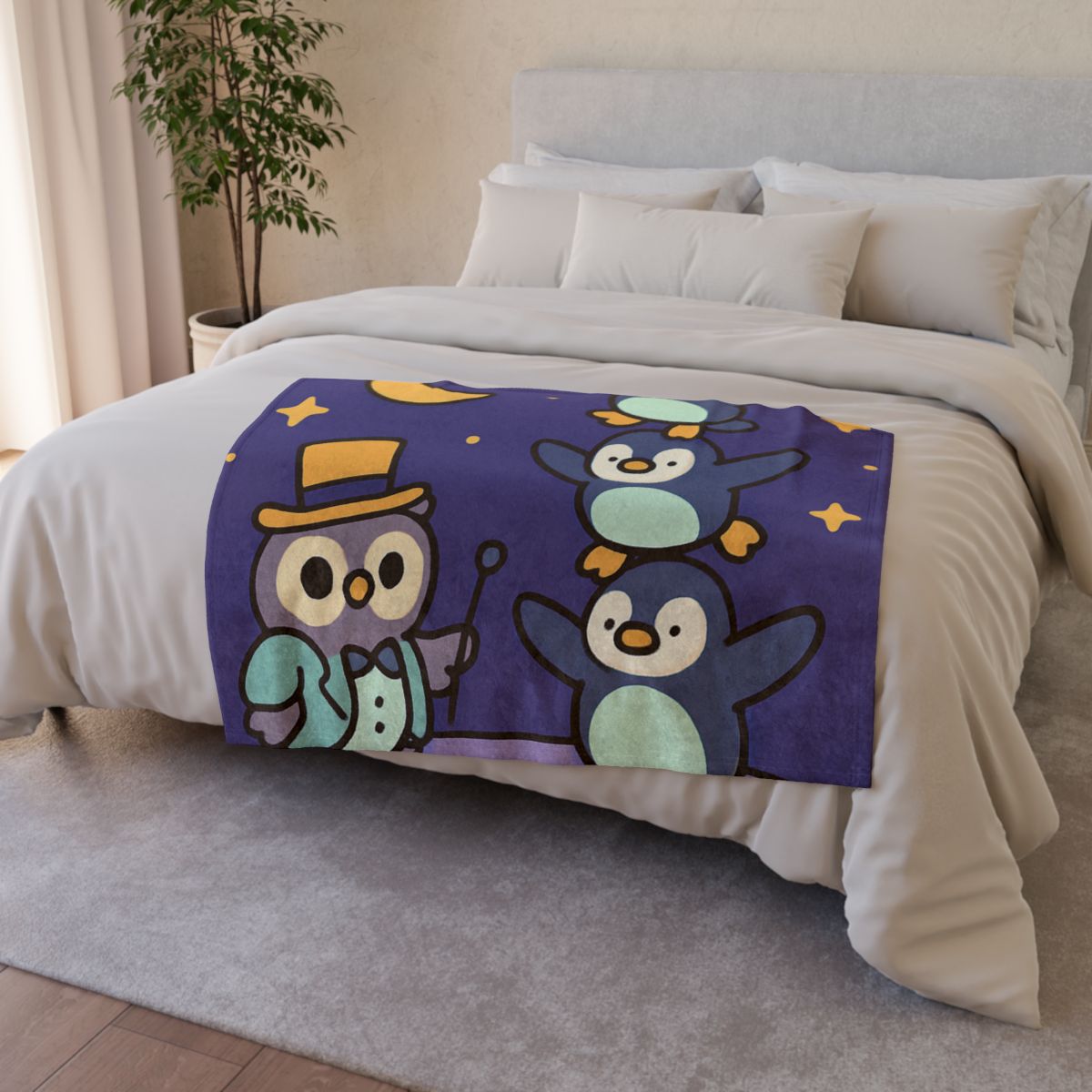 Moonlight Feather Circus trendy patterned blankets