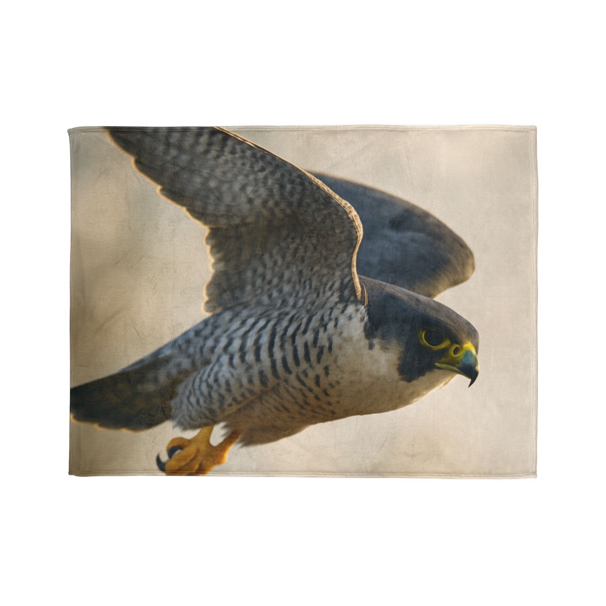 Sky Bolt Peregrine Falcon soft fleece blankets