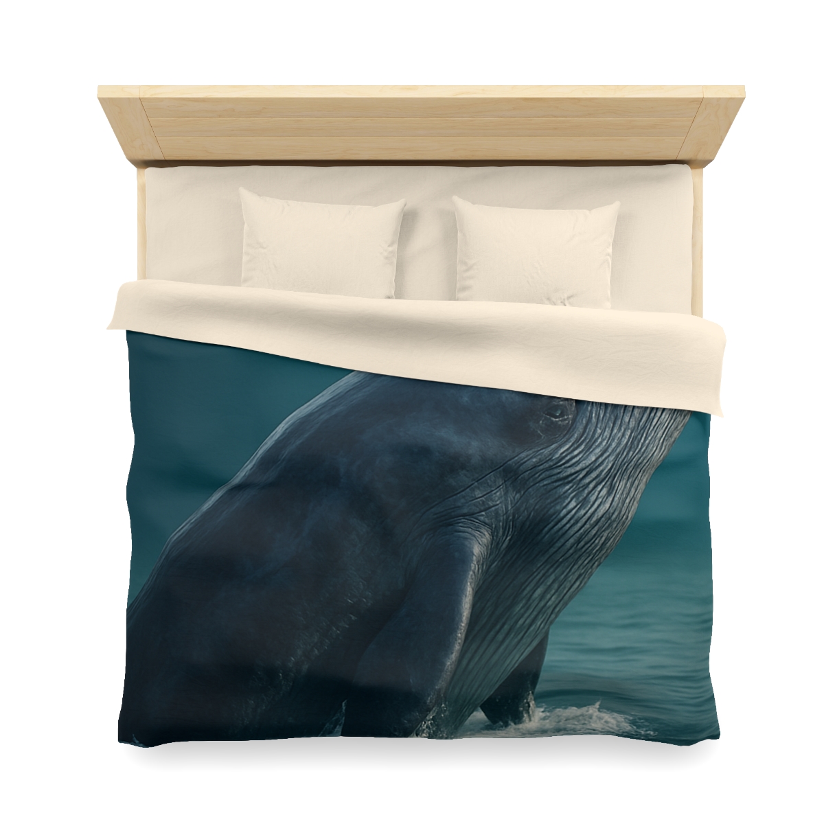 Ocean Song Blue Whale custom duvets