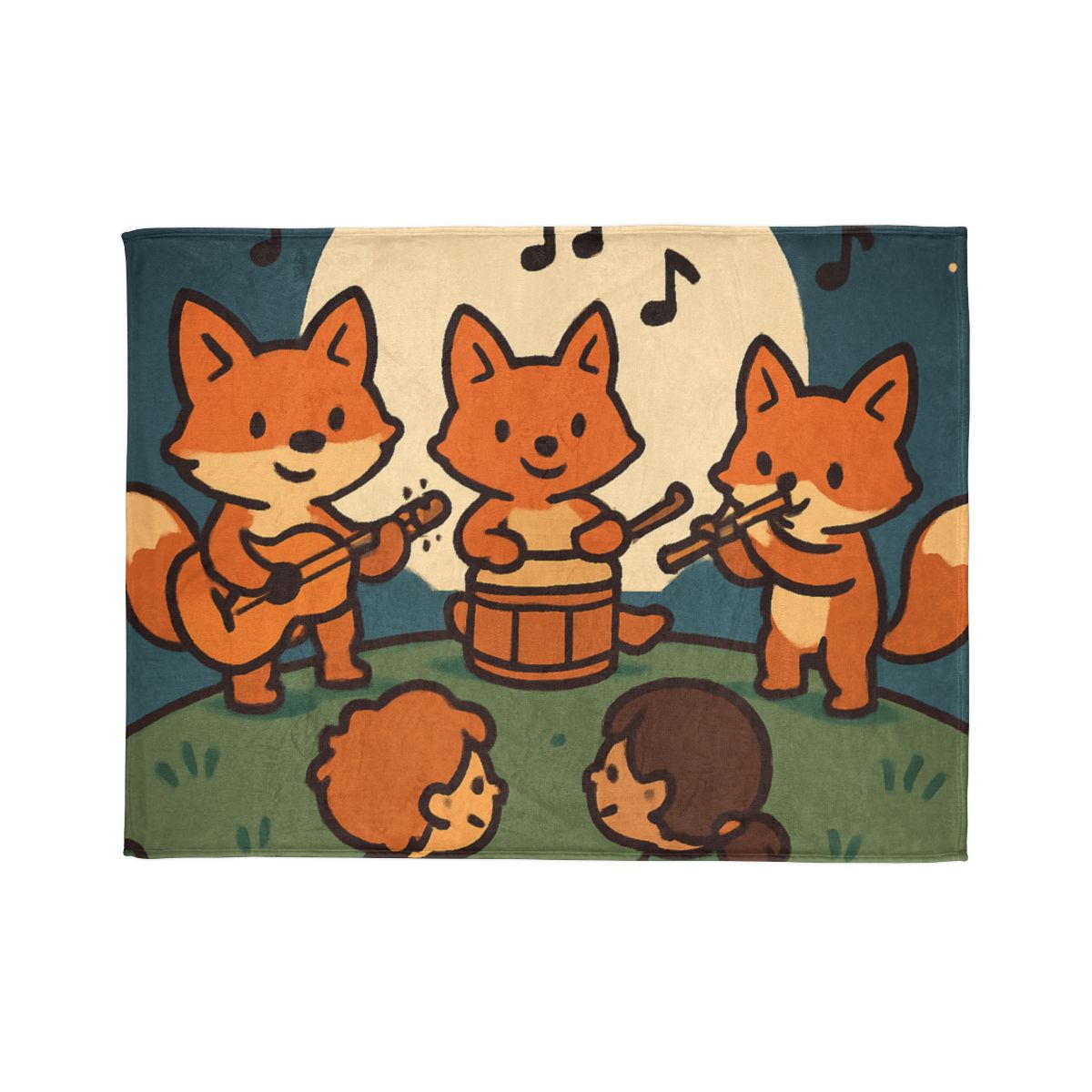 Moonlight Music Fox Band unique gift blankets