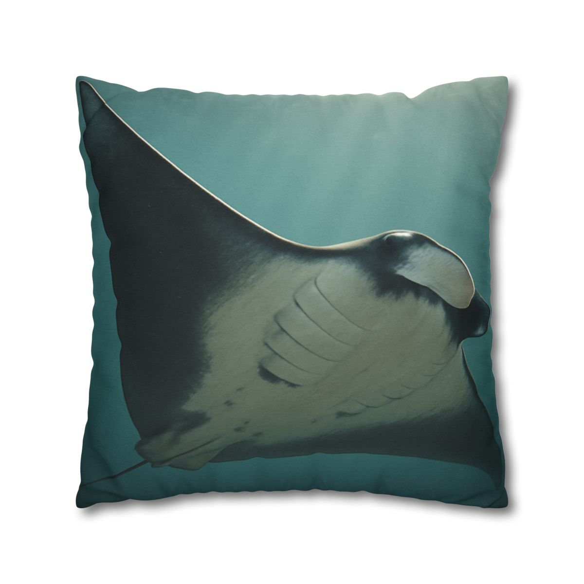 Silent Glide Giant Manta Ray personalized pillow covers