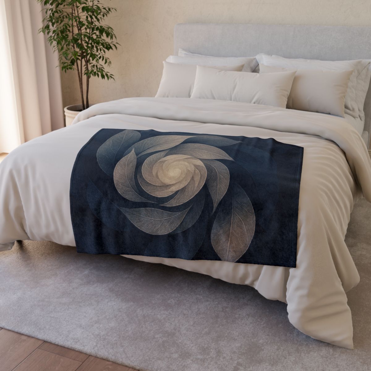 Petal Shadow Helix trendy patterned blankets