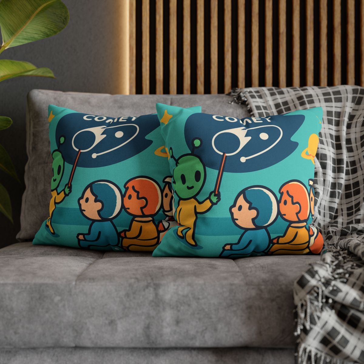 Comet Classroom On A Bubble Planet unique gift pillow cases