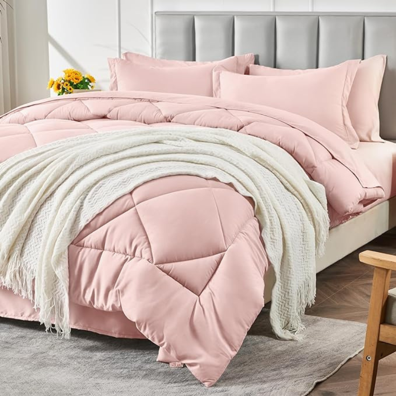 7 Pieces Comforter Set For All Seasons