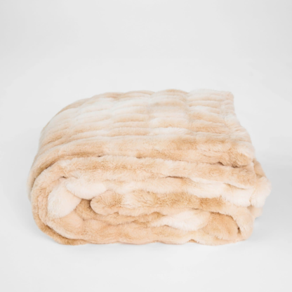 Plush Textured Faux Fur Blanket