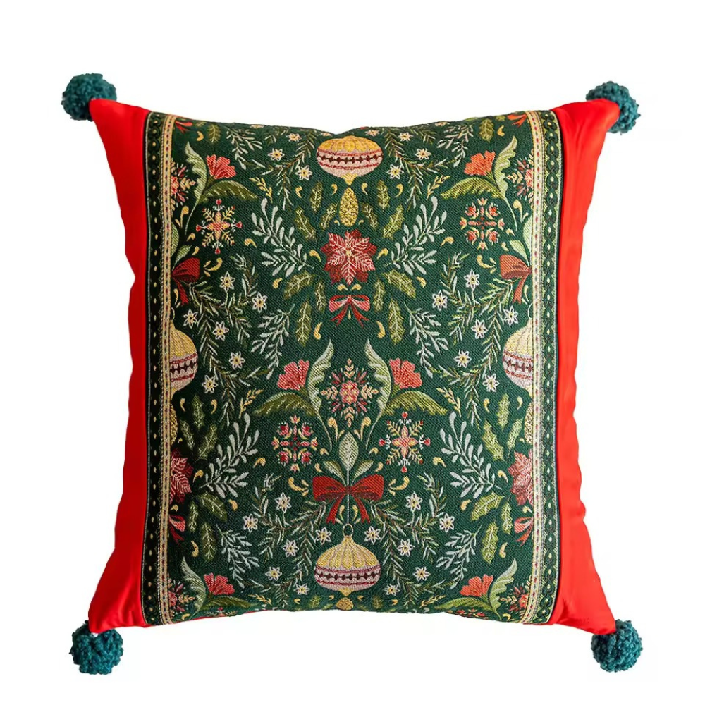 Jacquard Dyed Christmas Cushion Cover