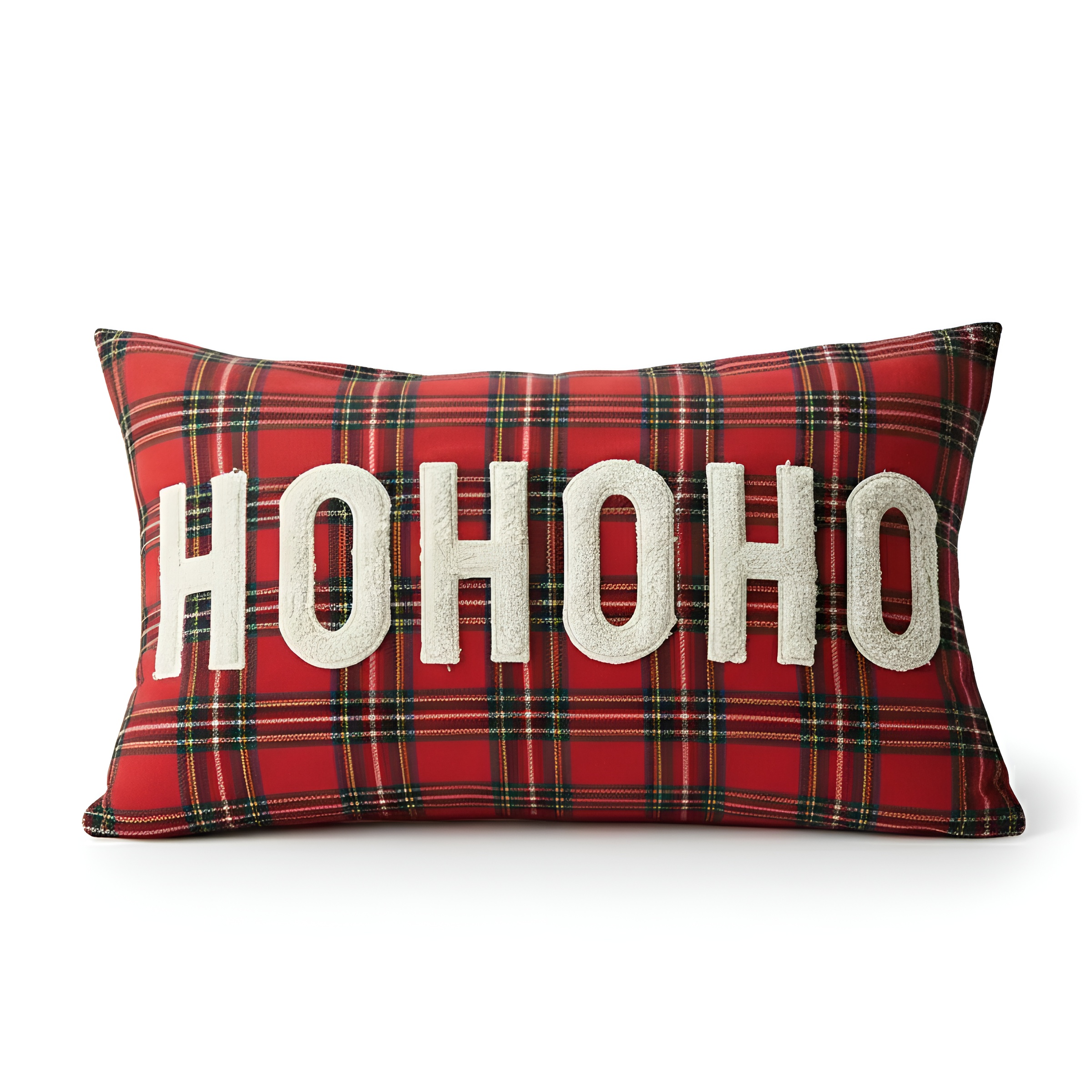 Plaid Print Christmas Decoration Cushion Cover Pillow Case