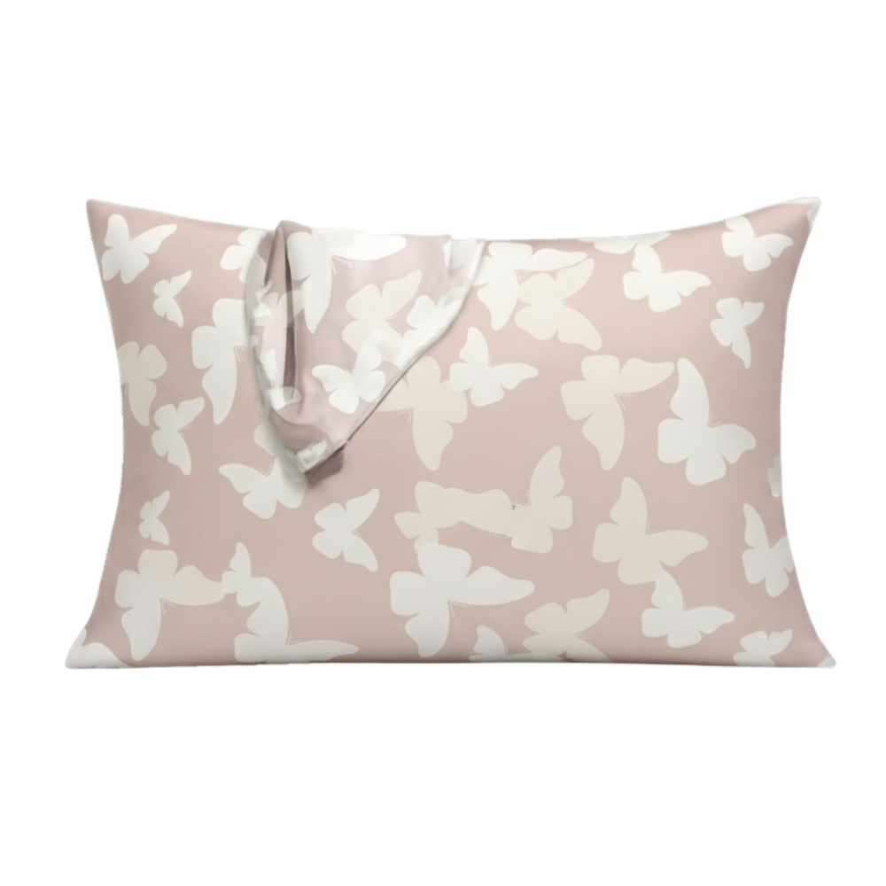 Soft Satin Pillowcase with Zipper for Hair and Cooling Comfort