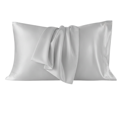 Set Of 2 Satin Queen Size Pillowcase With Cooling Envelope Closure