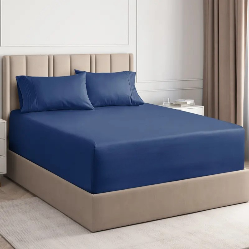 4 Piece Soft Microfiber Deep Pocket Sheet Set