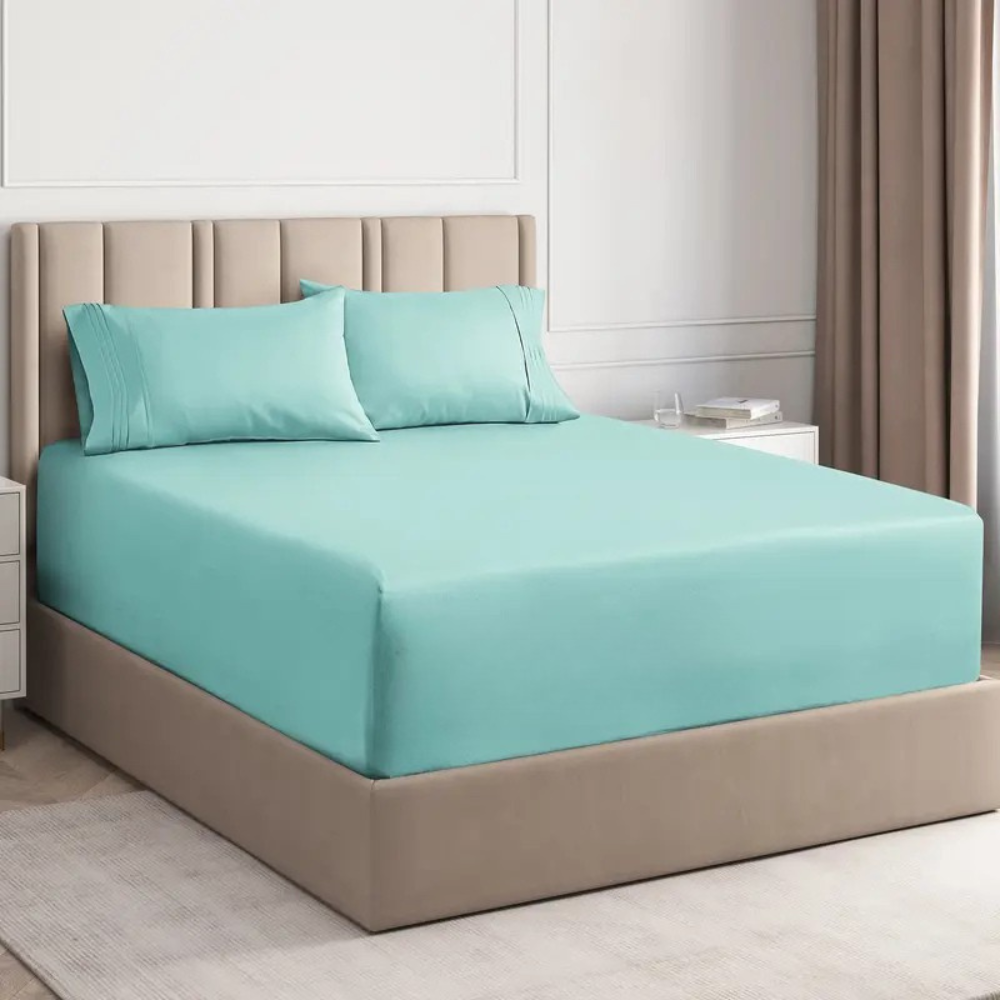 4 Piece Soft Microfiber Deep Pocket Sheet Set