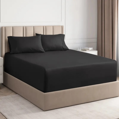 4 Piece Soft Microfiber Deep Pocket Sheet Set