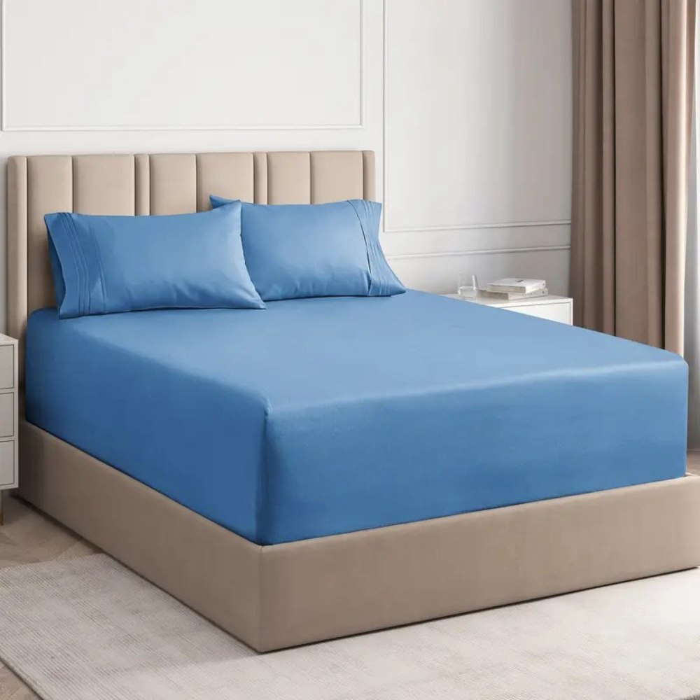 4 Piece Soft Microfiber Deep Pocket Sheet Set