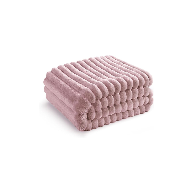 Stripe Design Flannel Fleece Blanket