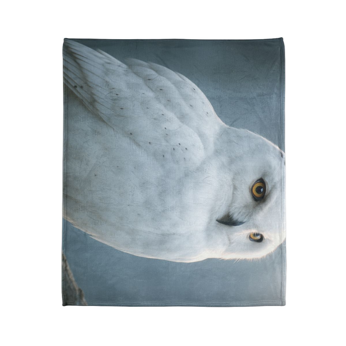 Twilight Watcher Snowy Owl soft fleece blankets