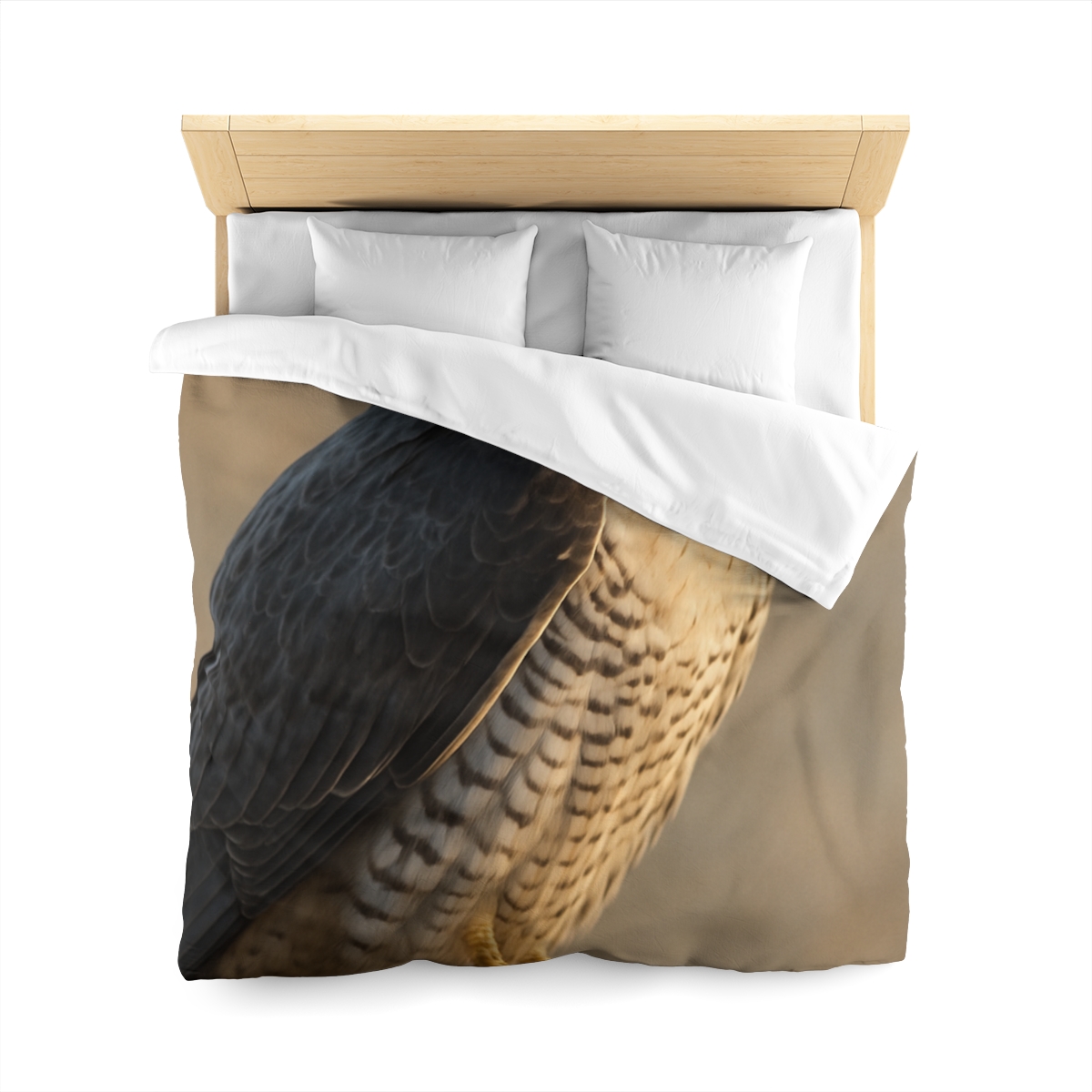Silver Dusk Peregrine Falcon unique patterned duvets