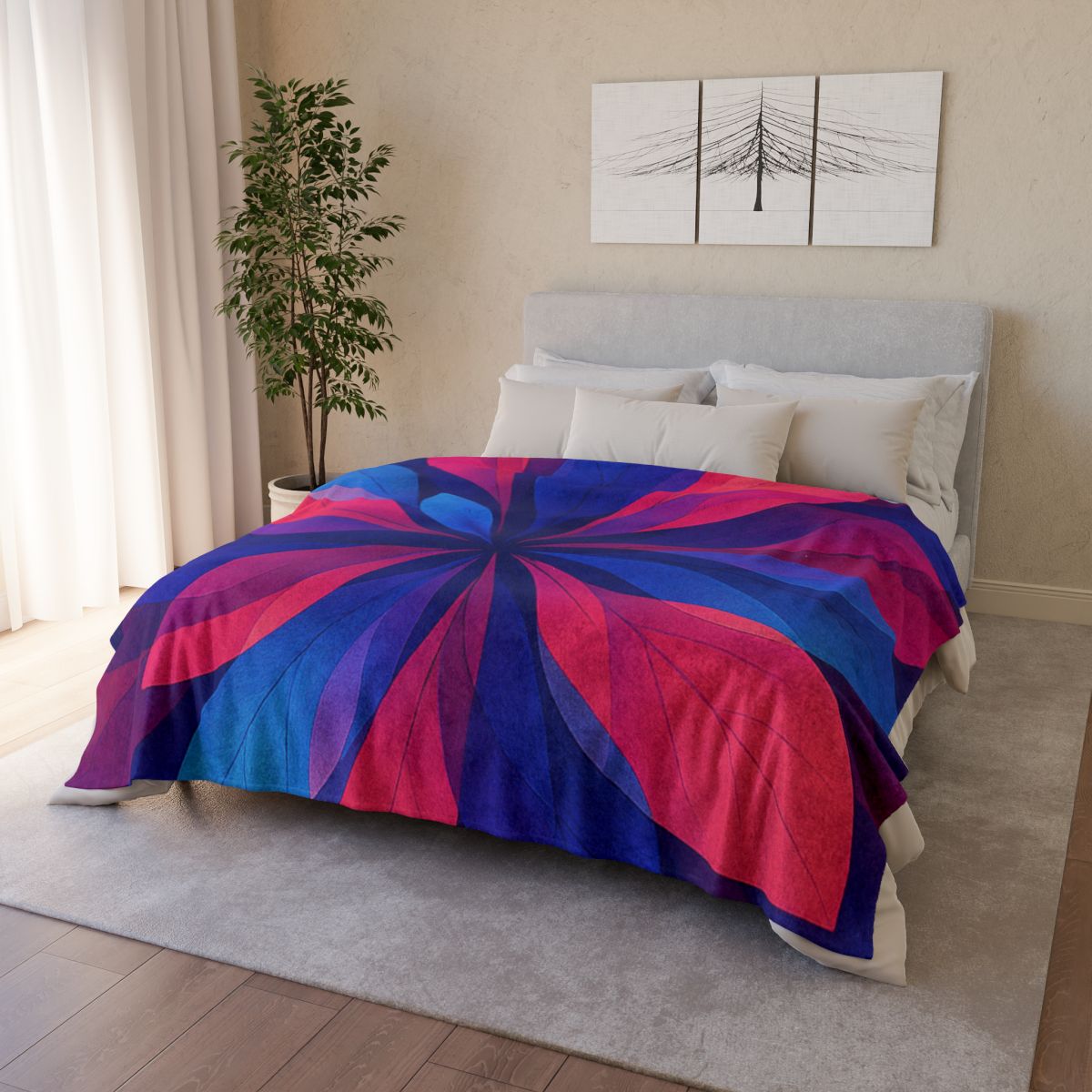 Petal Prism Overprint warm winter blankets