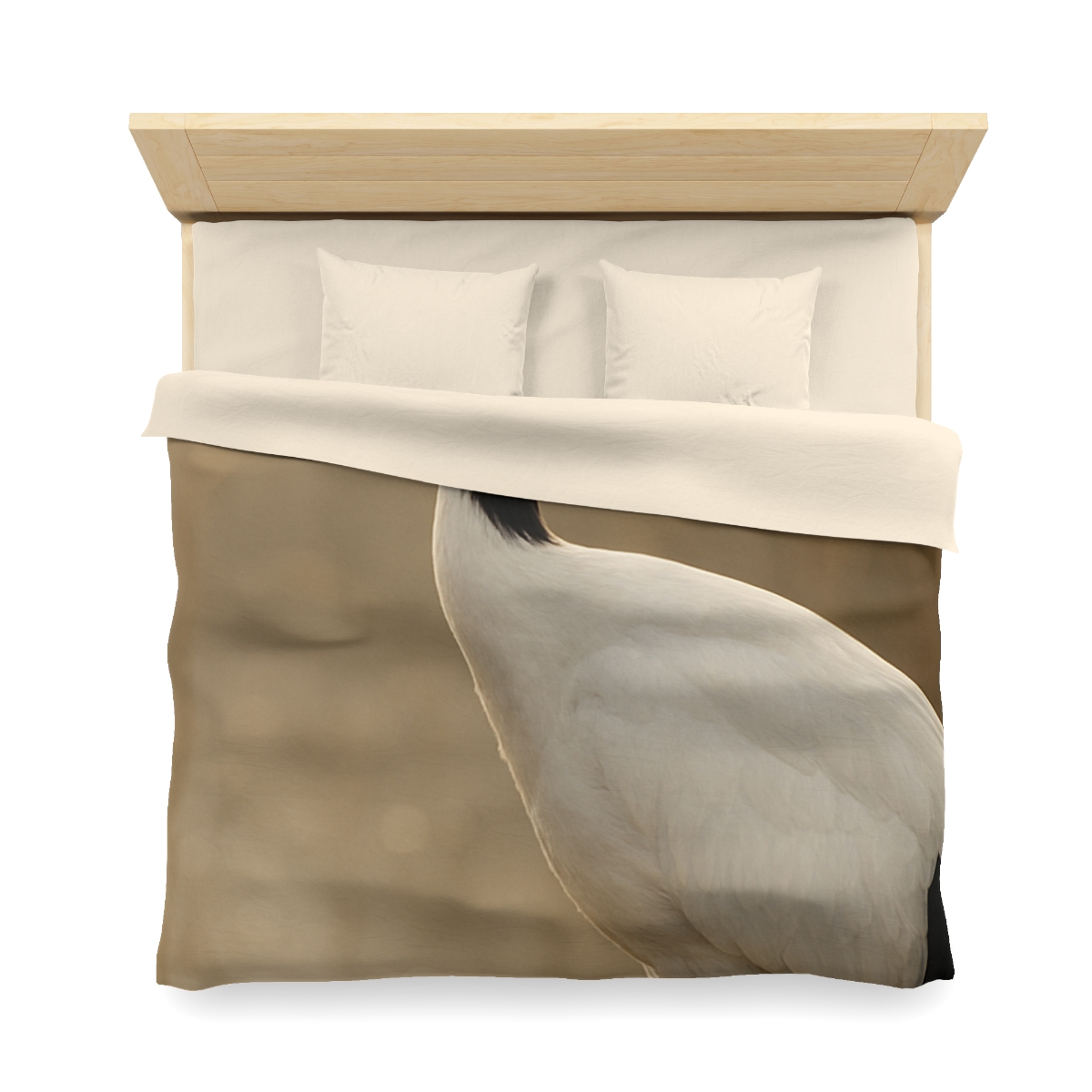 Silent Poise Red Crowned Crane soft comforter duvets