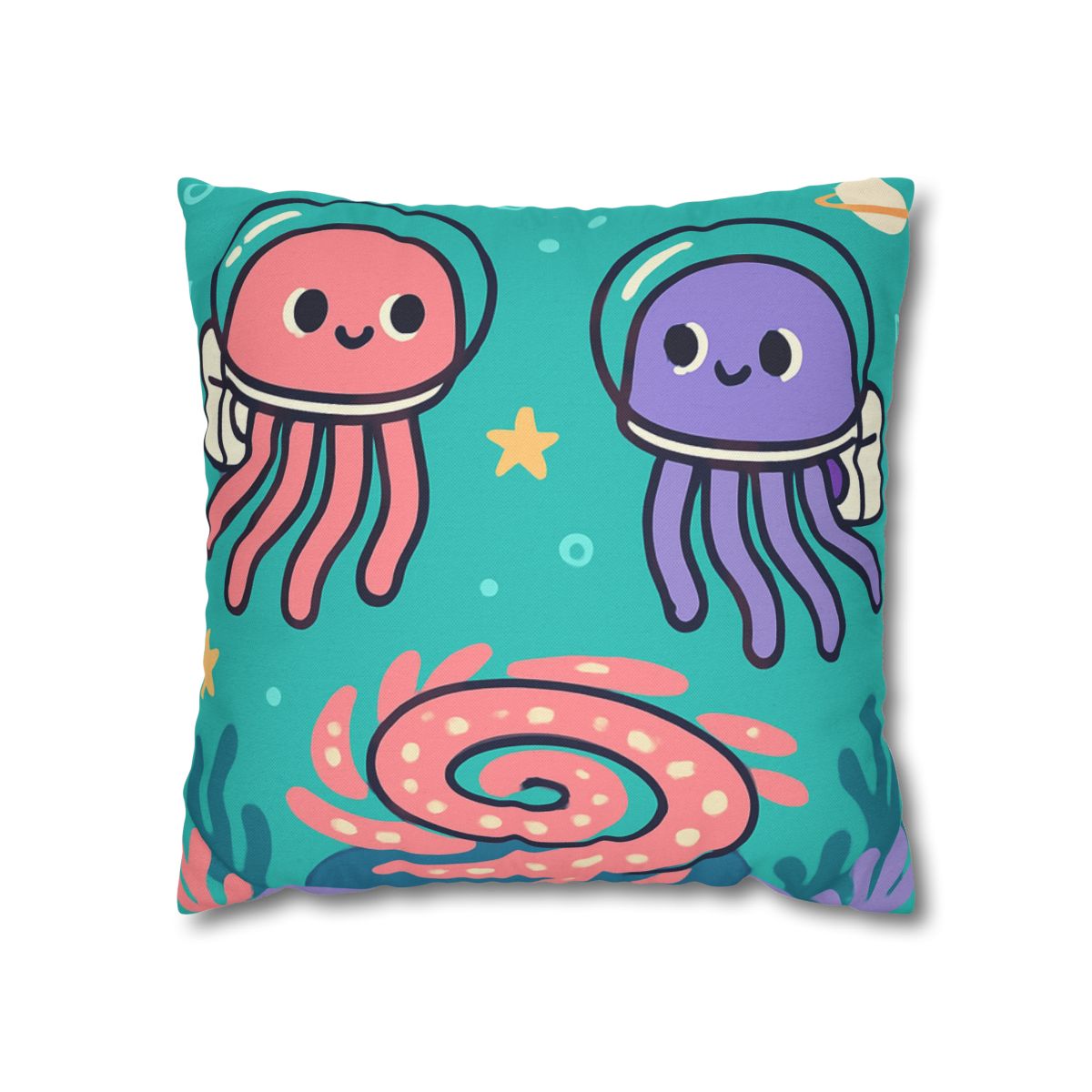 Jellyfish Astronauts In The Coral Nebula comfortable bedding pillow covers