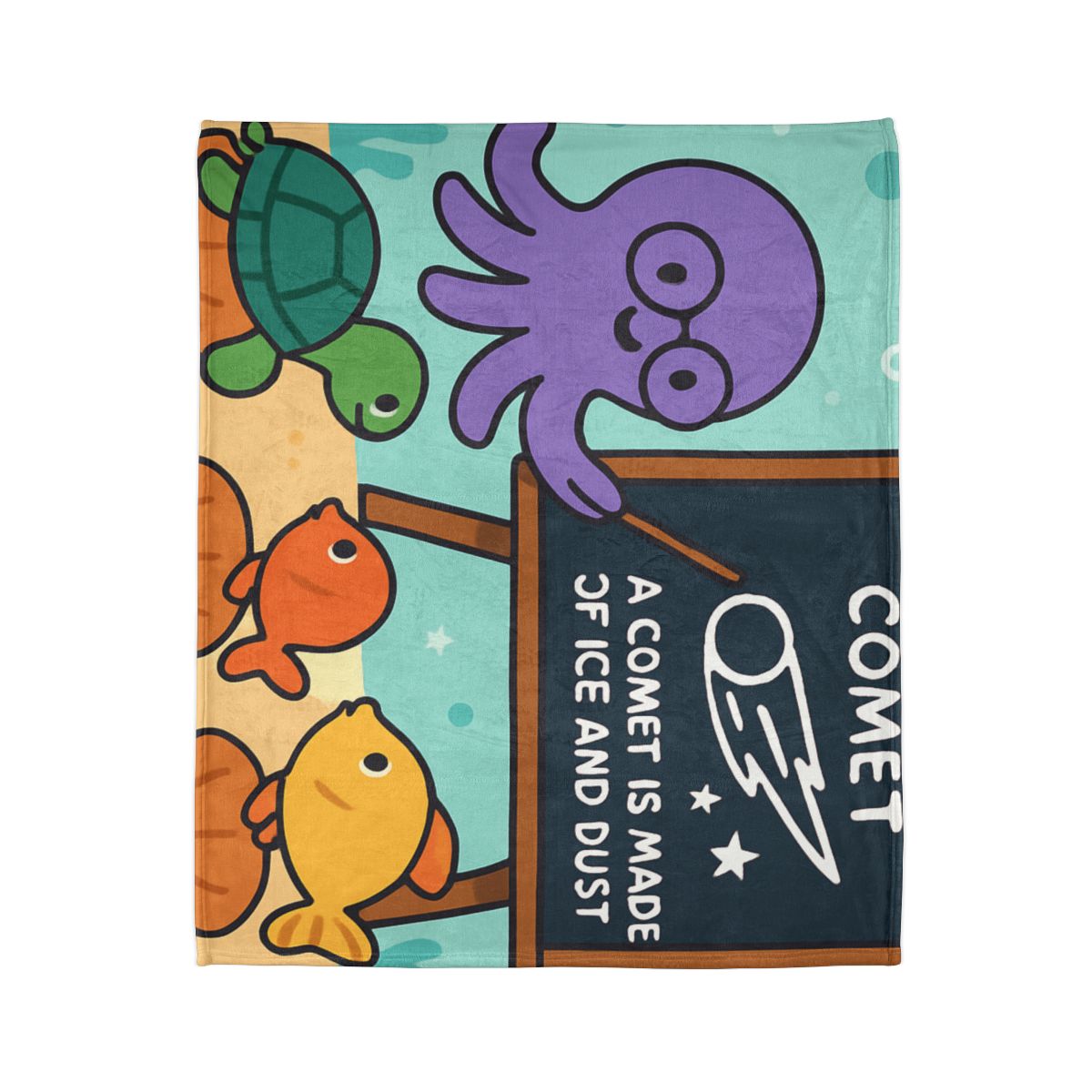 Comet Classroom With Professor Octopus warm winter blankets
