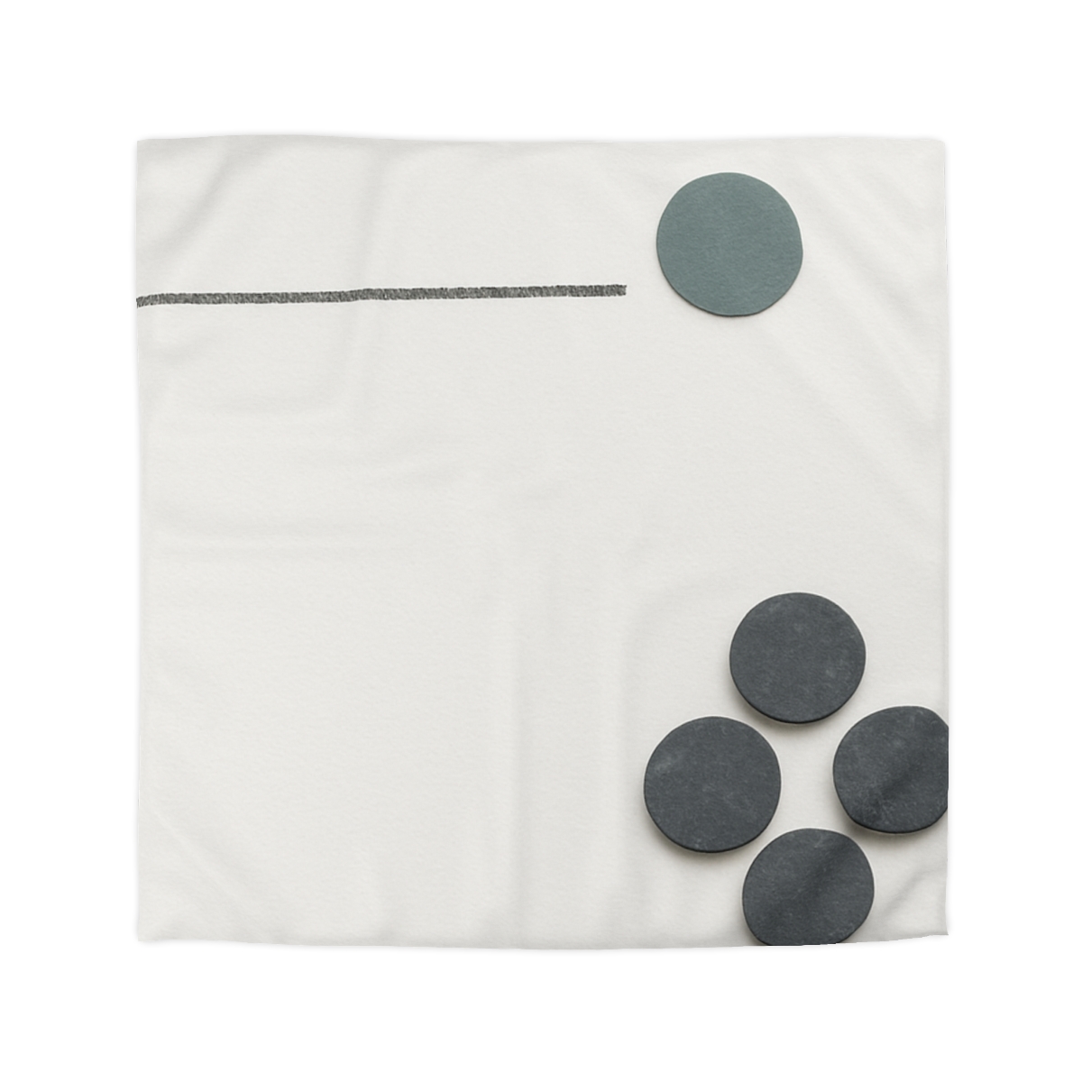 Clustered Dots With Broken Line warm winter duvets