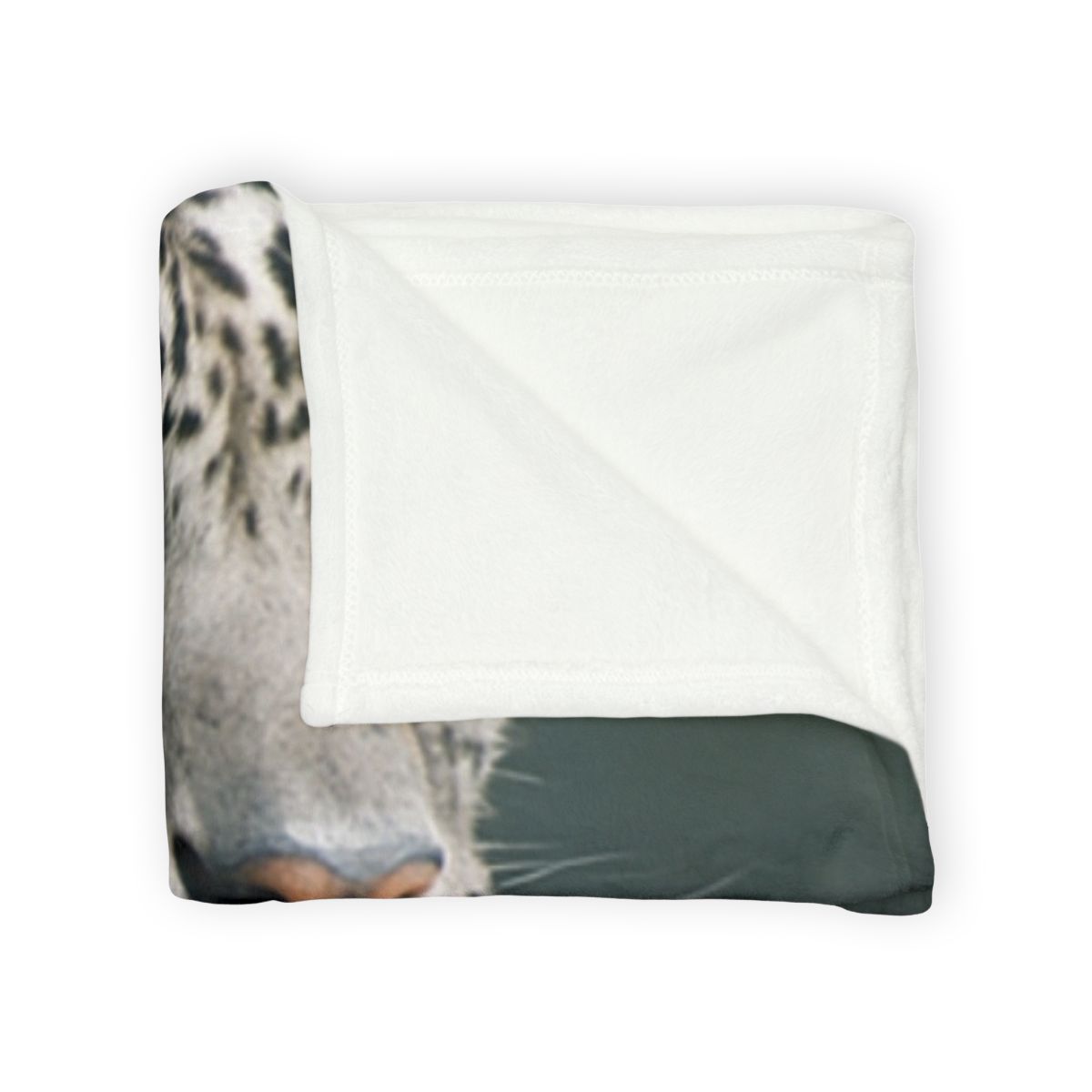 Mist Veil Snow Leopard trendy patterned blankets
