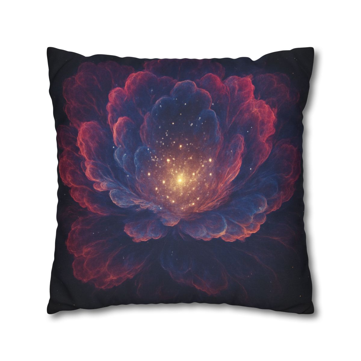 Fractal Nebula Bloom custom pillow cases