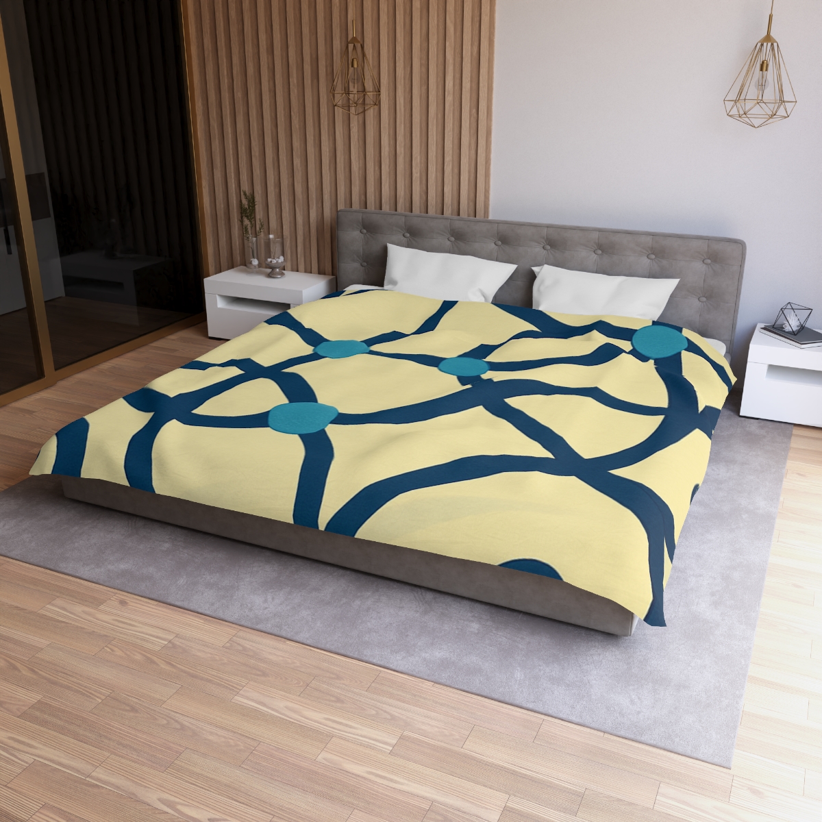 Tendril Ribbon Network unique patterned duvets