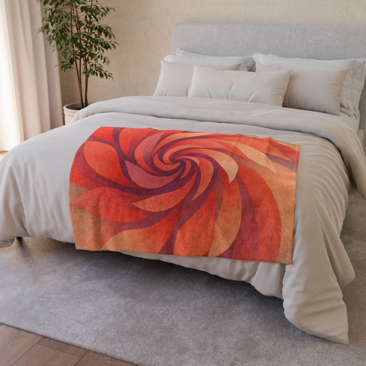 Petal Spiral Radiance unique gift blankets